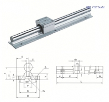 Thanh trượt có đế SBR-25
